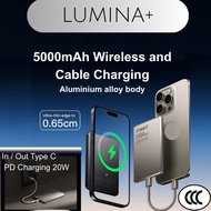 New Ultra Slim Magnetic Wireless Fast Charging Powerbank Premium Aluminium Alloy Modern Design Slimm