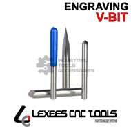 Mata Router 0.1 X 20° V-BIT LEXEES Grafir Carbide 0.1 mm Engraving Bit Cutter 0.1mm Engraving Pirami