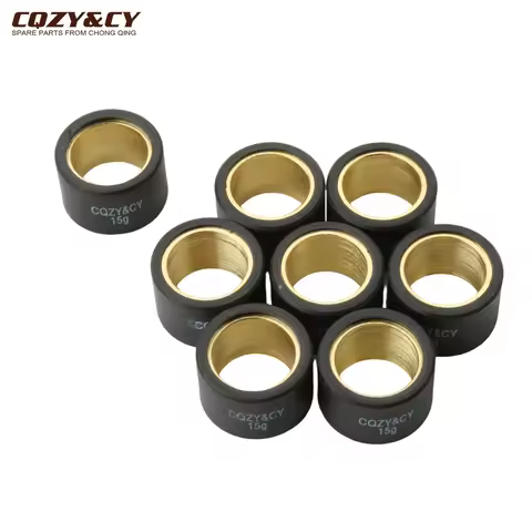 8pc Variator Racing Roller Weights 15g 18.6g 21.4g 25x17mm For Aprilia Atlantic Sprint 400 500 Scara