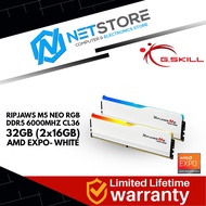 G.SKILL Ripjaws M5 Neo RGB DDR5-6000 CL36-36-36-96 32GB (2x16GB) AMD EXPO - White - F5-6000J3636F16G