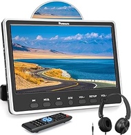 NAVISKAUTO 12'' Headrest DVD Player with HDMI Input, Car DVD Player with 11.6'' Large Display Screen with Headphone Support USB/ SD Card, 1080P Video, MP4, Region Free, Last Memory, AV in &amp; AV Out