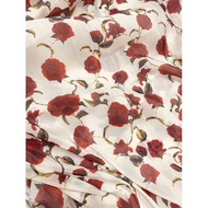 Red Rose Foam Fabric