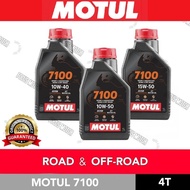 100% ORIGINAL MOTUL MOTORCYCLE ENGINE OIL 7100 FULLYSYNTHETIC 10W40 10W50 15W50 4T (1L) BLACK OIL