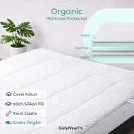 Organic Aloe Vera Mattress Pad with Anti-Bacterial Protection Mattress Protector/ Mattress Pad/ 120x