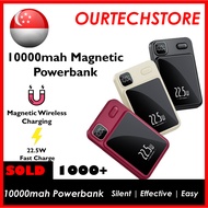 【SG 🇸🇬 Ready Stock】Magnetic Wireless Powerbank Portable Charger 10000maH 15W 22.5W Charger