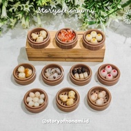 MINIATURE 1:12 DIMSUM FRIDGE MAGNET (3.3 x 3.3 x 1.2 cm) CUTE AND GOOD