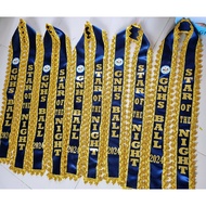 Customized Sash/Sablay with Trimmings