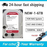 Red Internal Hard Disk WD RED 1TB/2TB/3TB/4TB/6TB SATA 6Gb/s 128M Network Storage (NAS) Hisk Disk