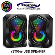 T-WOLF  USB RGB Speaker 1046 Laptop PC Speaker YST-1046 Gaming Speaker with RGB LED Light