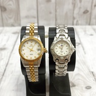 Aries Gold Watch Set Ladies Sapphire Swiss Quartz Women's Luxury Beautiful Gold Silver Secondhand Or