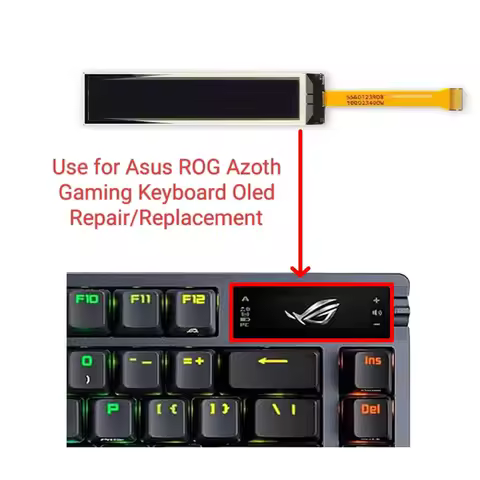 New Asus ROG Azoth Gaming Keyboard Original Screen Oled Lcd Display Replacement/Repair