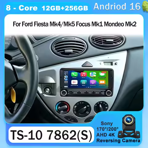 7“Android 16 For Ford Fiesta Mk4/Mk5 Focus Mk1 Mondeo Mk2 Car Radio Multimedia Video Player 4G WIFI 