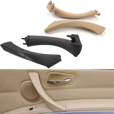 Car Right Inner Outer Door Panel Car Handle Pull Trim Cover For BMW E90 E91 3-Series Sedan Wagon Mod