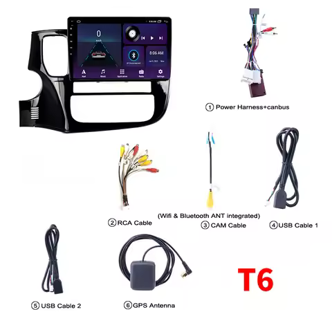 Carplay For Mitsubishi Outlander 3 GF0W GG0W 2018 2017 2016 2015 2014 2013 Car Radio Multimedia Play