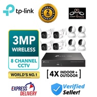 TP-Link 3MP Wireless CCTV Security IP Camera Solution VIGI & Tapo Kit Package Tapo C210 & C310 Camer