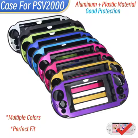 Compatible For PSVITA 2000 Plastic Aluminum Metal Protective Case For PSV2000 Case Cover Shell Prote