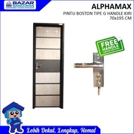 Pintu Kamar Mandi Wc Alphamax Boston G Door Pvc Grey Aluminium Kanan