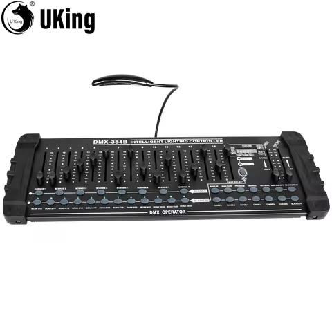 U'King 348CH DMX512 Controller Intelligent Lighting Controller DMX Operator For Stage Lights Live Co