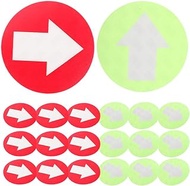 SUPVOX Trail Markers - 20pcs Bright Reflective Trail Marker Adhesive Arrow Direction Signs Markers Camping Sticker Mark Your Trees for Hunting Hiking