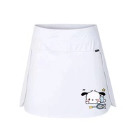 YONEX Tennis Dress Sports Short Skirt Women Speed Skirt Anti glare Tennis Skirt Skirt Half Skirt Outdoor Running Fitness Dress Mesh Fast Dry Skirt Woman Badminton White Skirt