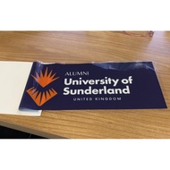 University of Sunderland (ALUMNI) CAR STICKER / Static Cling Sticker