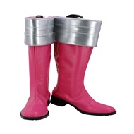 Yuanplate Kaizouku Sentai Gokaiger Ahim de Famille Gokai Pink Cosplay Shoes Halloween Boot