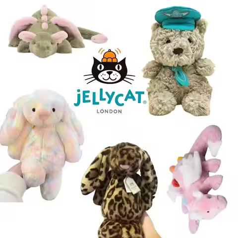 2026JELLYCAT Plush Toys JC PlushToys: Love Series; Rabbit Series; Dragon Series;Turtle Series;Bear S