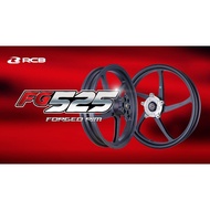 RCB FG525 For Yamaha R25 V1 V2 / MT25 Forged Rim Black Hitam Sport Rim Set 01FG006H 2.75/4.0*17 100%