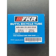 12"16"20" 24" 26" FKR Basikal Tube - Bicycle Butyl Inner Tube - FKR Series - Car/Motor Valve Bicycle