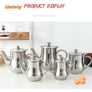 UMISTY Metal Teapot Stainless Steel Cafe Restaurant Kitchen Tool