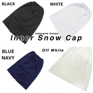 Inner Snow Cap Cotton Black, White, Navy Blue, Off White