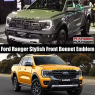 Ford Ranger WildTrak Raptor XL XLT XLT Plus T9 T8 Stylist Front Bonnet Emblem RANGER Wording Emblem 