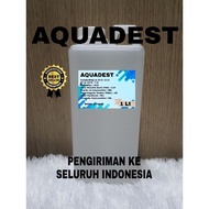 💎 Aquadest aquades / Distilled water / air suling ukuran 1 liter 💎