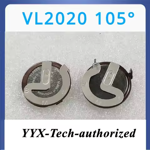 1pcs/lot VL2020 2020 3V VL2020/HFN rechargeable battery lithium battery With Legs 90 degrees 105 deg