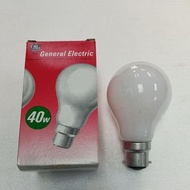 GE bulb warm white bc b22 40watt 240v