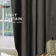 kkbfcurtain G11 Blackout Curtain 260CM Height | Soft Silky Fabric | Hook / Ring Design