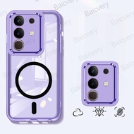 Casing For VIVO Y29 4G T4X 5G Camera Protect Colorful Cover With Magnetic Sticker