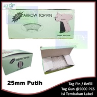 Tag Pin Top Pin Isi Refill Tag Gun - 5000 Pcs / 15mm/20mm/25mm/35mm/50mm/65mm/75mm/125mm
