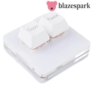 BLAZESPARK Copy Paste Keypad, Acrylic Keypad Custom Mini 2 Key Keypad, Keypad Accessories Red Switch