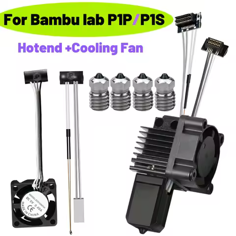 Hotend For Bambu Lab P1P P1S Hardened Steel Nozzle Bamboo Bambulabs Combo Thermistor For bambu lab c