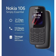 ต้นฉบับสำหรับ Nokia 106 Dual Sim 1.8นิ้วโทรศัพท์มือถือ Nokia 106ปุ่มกดโทรศัพท์