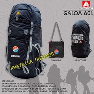 AVTECH GALOA MOUNTAIN CARRIER BACKPACK 60 LITER + SLEMPANG BAG OUTDOOR CAMPING MOUNTAIN CLIMBER BAG