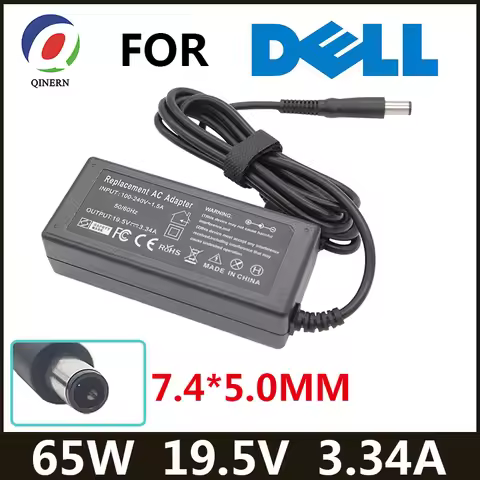 19.5V 3.34A 7.4*5.0mm 65W laptop AC power adapter charger for Dell Dell Latitude E5440 E5470 7480 E6