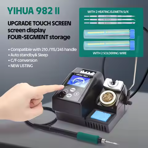 YIHUA 982-II Touch Screen C245 C210 Electronic Soldering Iron Station Repaid Heating for Precision S