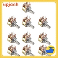 10PCS Top Adjustment Linear Dual Knurled Shaft Potentiometer 50K Ohm B50K