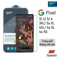 GOR Google Pixel 3XL/ 3a XL/ 3/ 4/ 5a 5G/ 5/ 6/ 4a/ 4a 5G/ 4XL Tempered Glass Transparent Beveled 2.