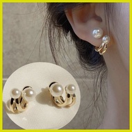 ⇨ ↔ ❐ 925 Silver Pearl Earring Korean Elegant Simple Earrings for Women Girl hikaw Fashion Accessor