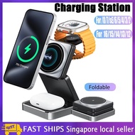 2025 New Charger 3in1 Fast Charging Station Stand Folding Holder for 16 15 14 Pro Max Airpods Apple 