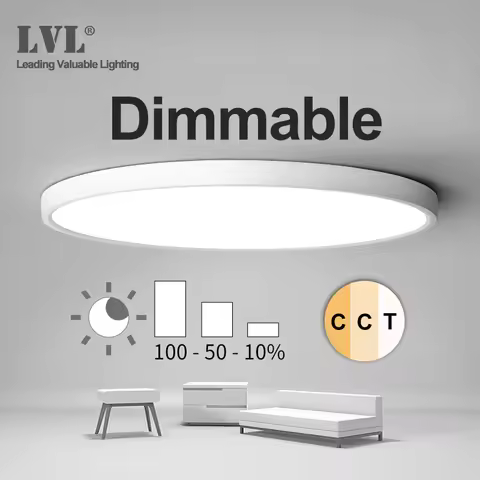 LED Dimmable Panel Light 12W 18W 24W 32W 220V Preset 2800K 4000K 5000K For Bedroom Livingroom Bathro