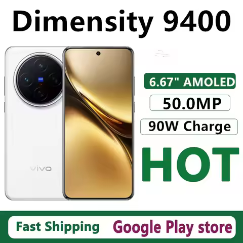 Original Vivo X200 Mobile Phone 50.0MP Camera 6.67" AMOLED 120HZ Dimensity 9400 OTA 5800mAh Battery 